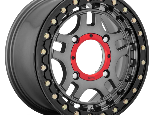 RECON UTV BL 15X7 4X156 G-MTL BLK-RG +38
